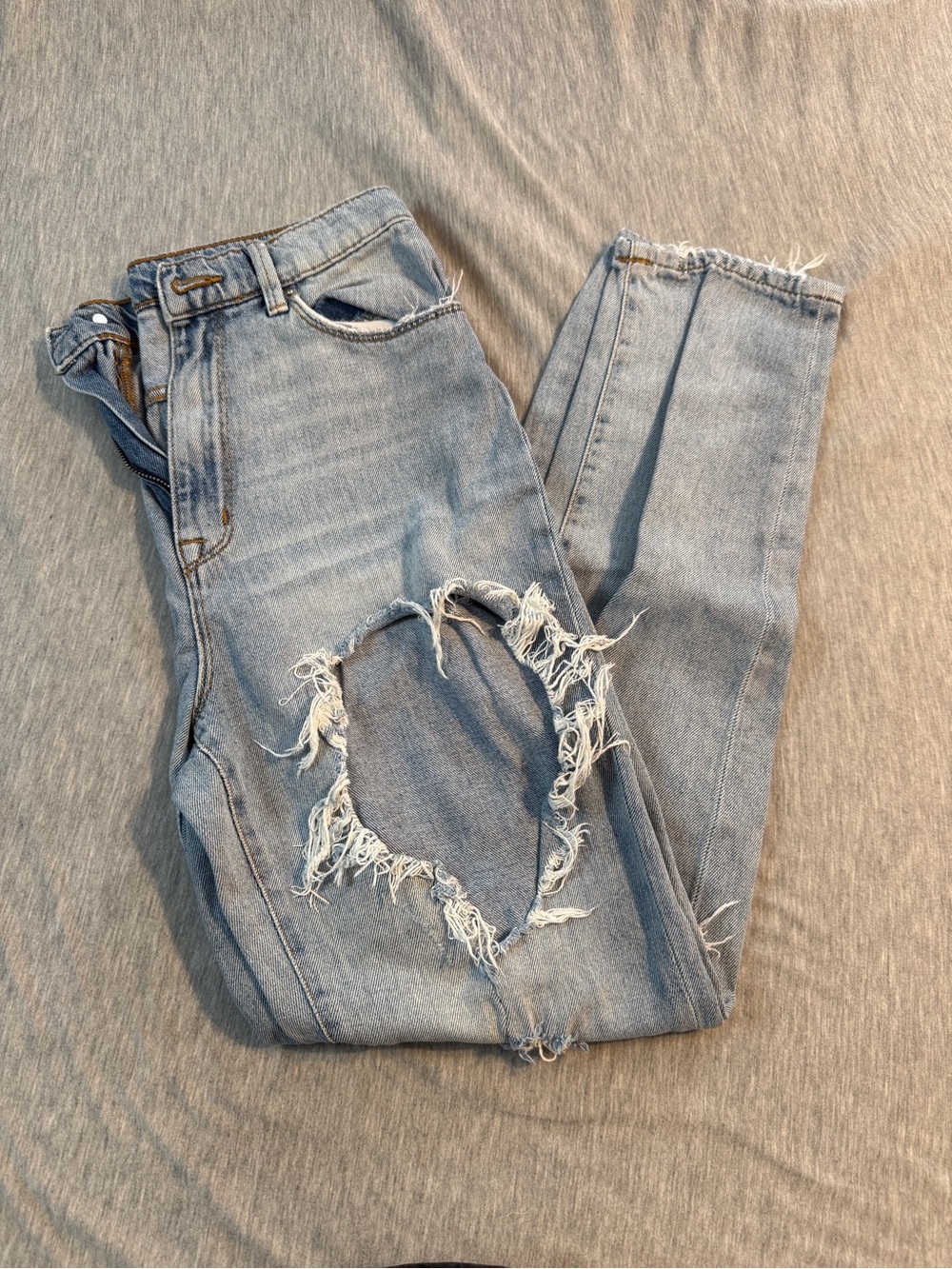 BDG Light Blue Distressed Boyfriend Jeans